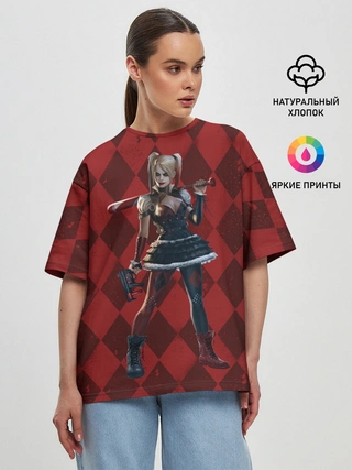 Женская футболка оверсайз / Harley Quinn