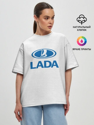 Женская футболка оверсайз / lada