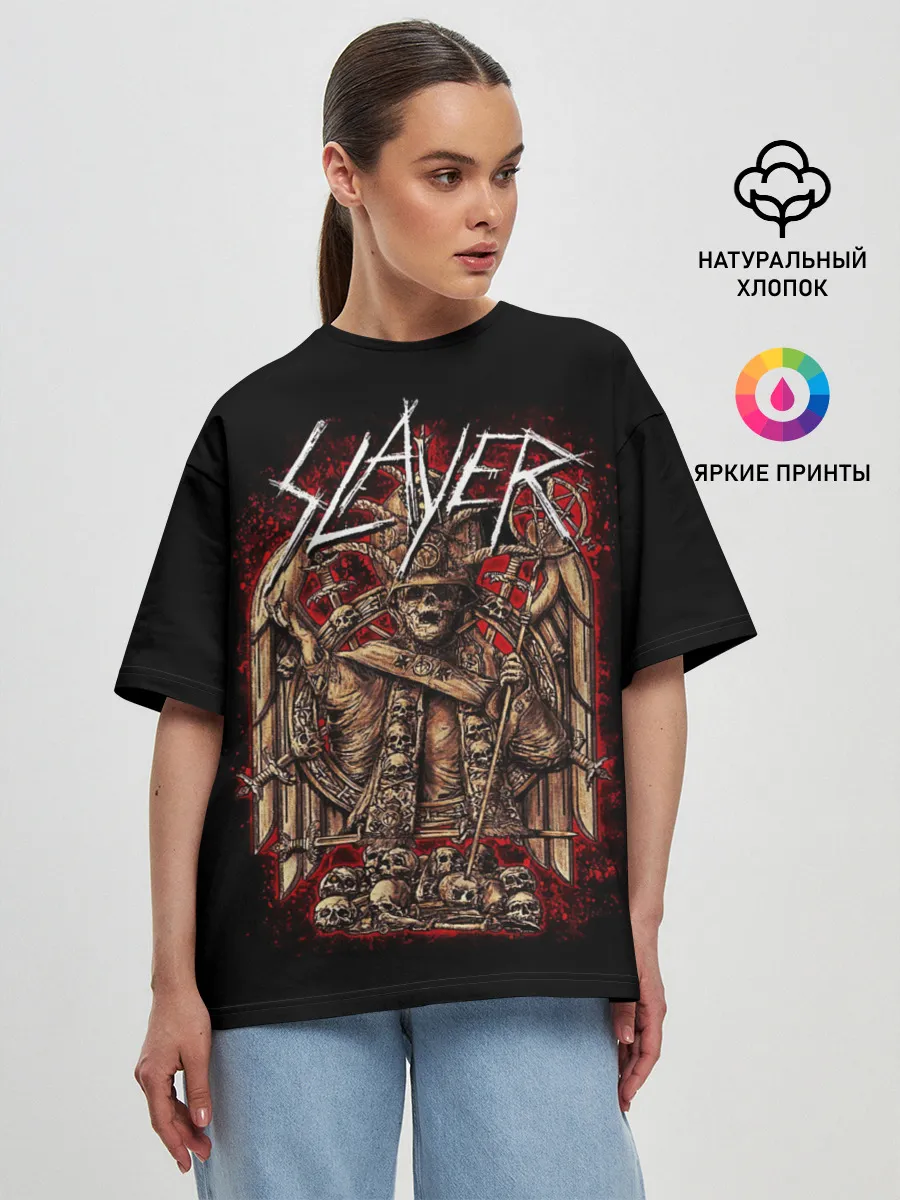 Женская футболка оверсайз / Slayer 91