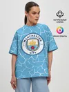 Женская футболка оверсайз / MANCHESTER CITY.