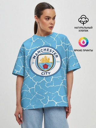 Женская футболка оверсайз / MANCHESTER CITY.