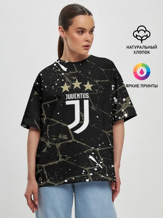 Женская футболка оверсайз / JUVENTUS.