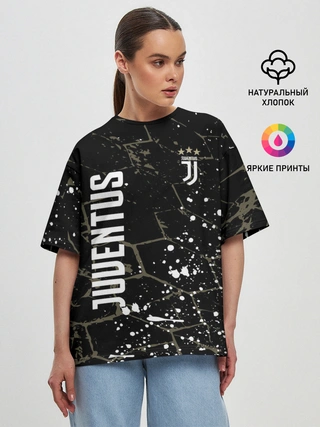 Женская футболка оверсайз / JUVENTUS.