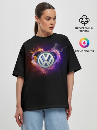 Женская футболка оверсайз / Volkswagen