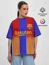 Женская футболка оверсайз / Barcelona | 2020-2021 г