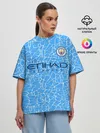 Женская футболка оверсайз / Manchester City 20/21 Home Kit