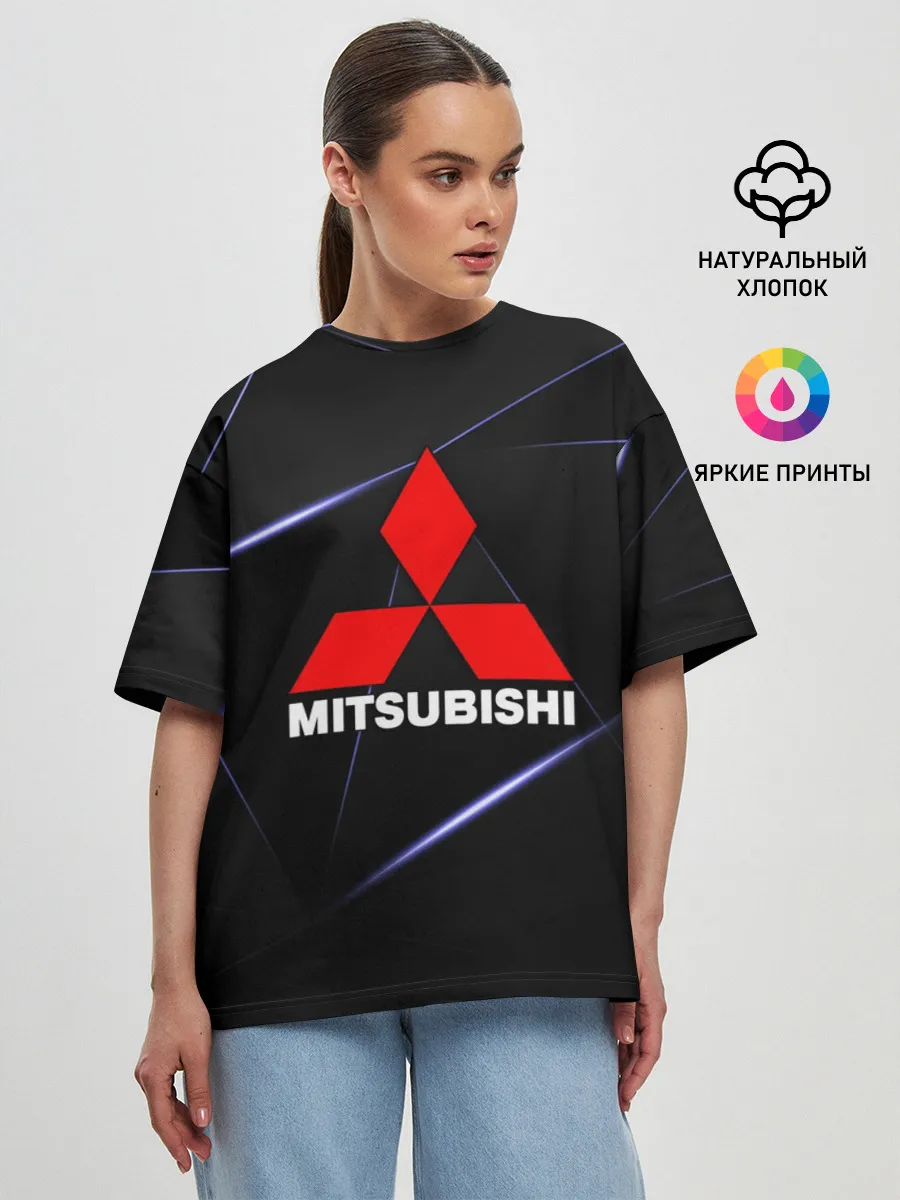 Женская футболка оверсайз / MITSUBISHI