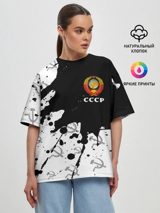 Женская футболка оверсайз / СССР / USSR