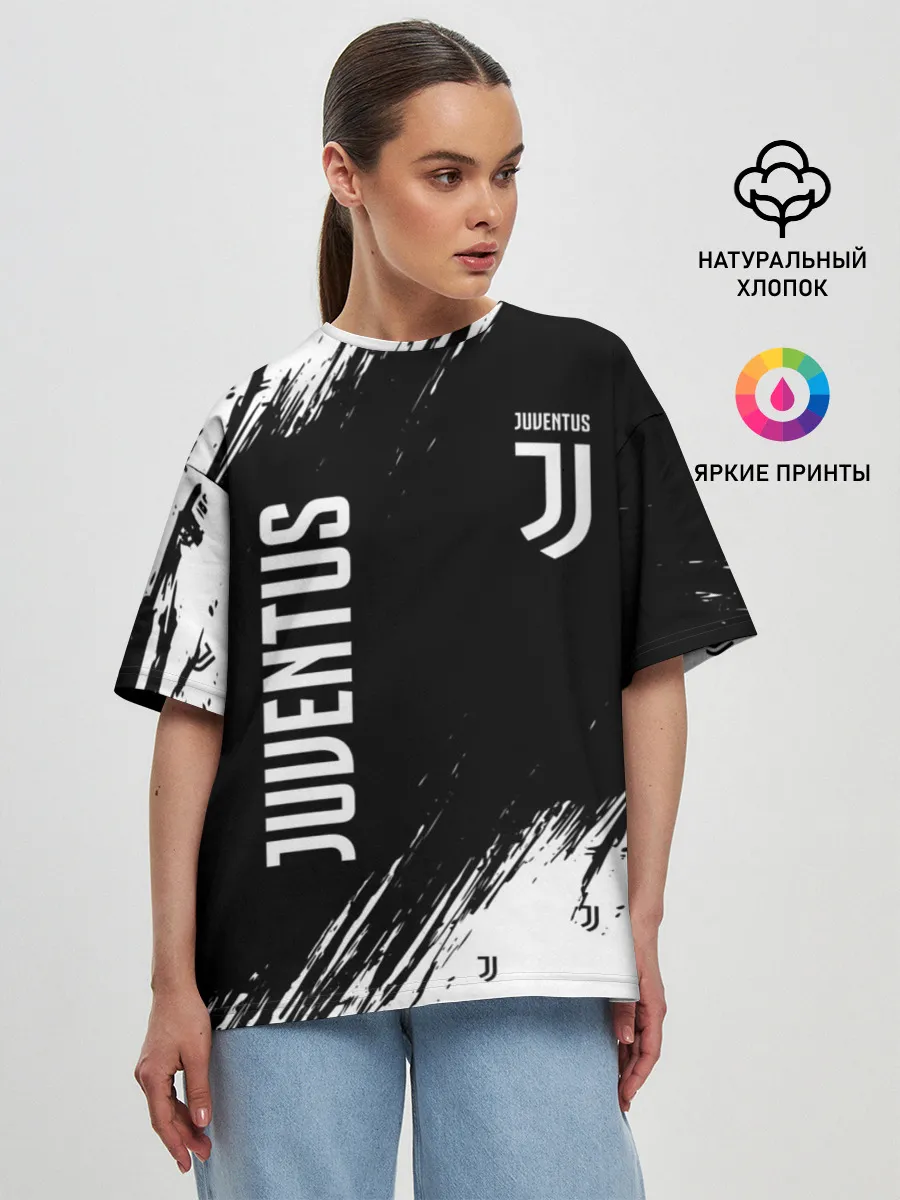 Женская футболка оверсайз / JUVENTUS / ЮВЕНТУС