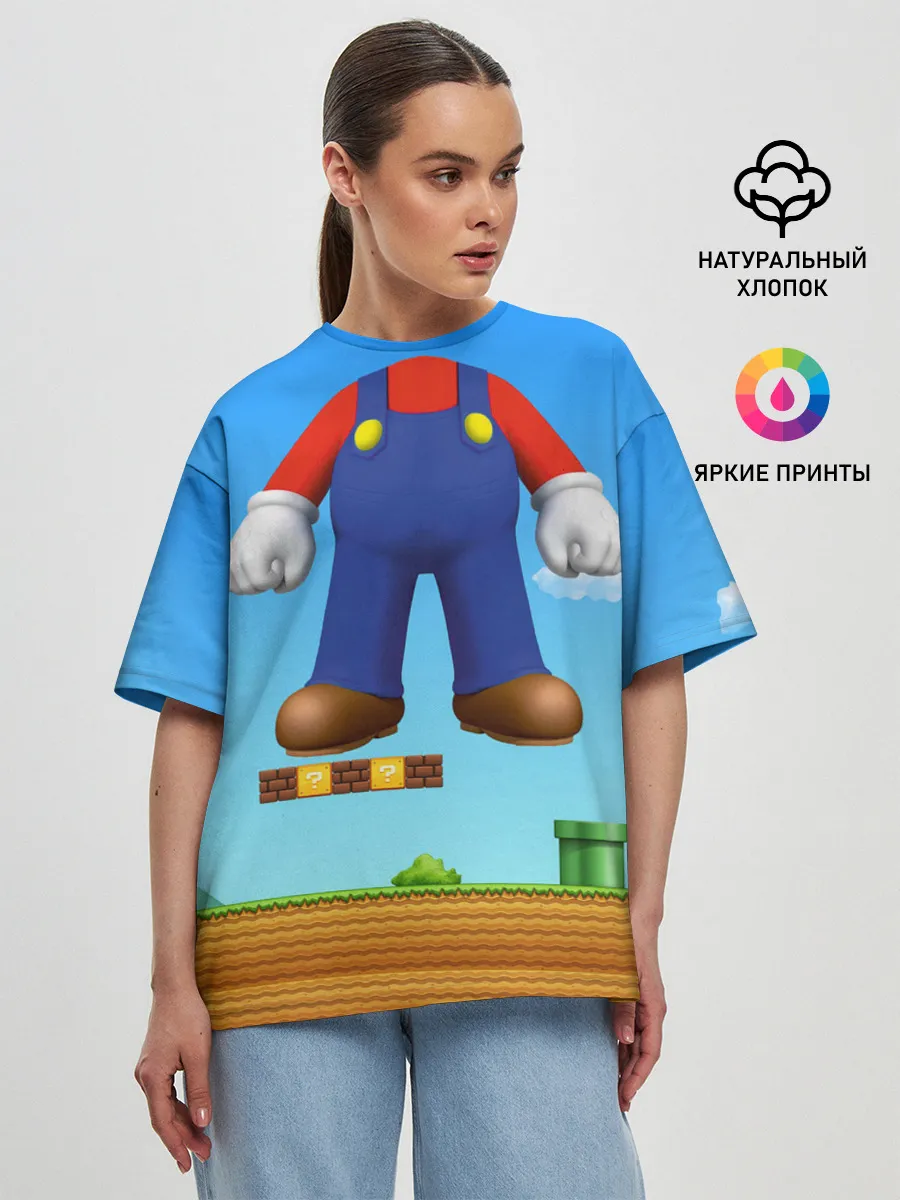 Женская футболка оверсайз / Mario