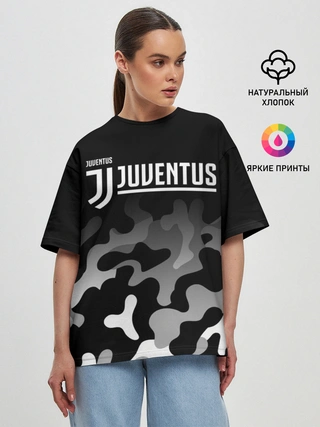 Женская футболка оверсайз / JUVENTUS / ЮВЕНТУС