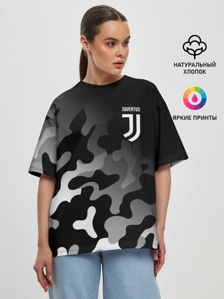 Женская футболка оверсайз / JUVENTUS / ЮВЕНТУС