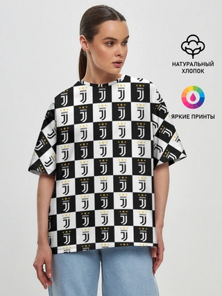 Женская футболка оверсайз / JUVENTUS