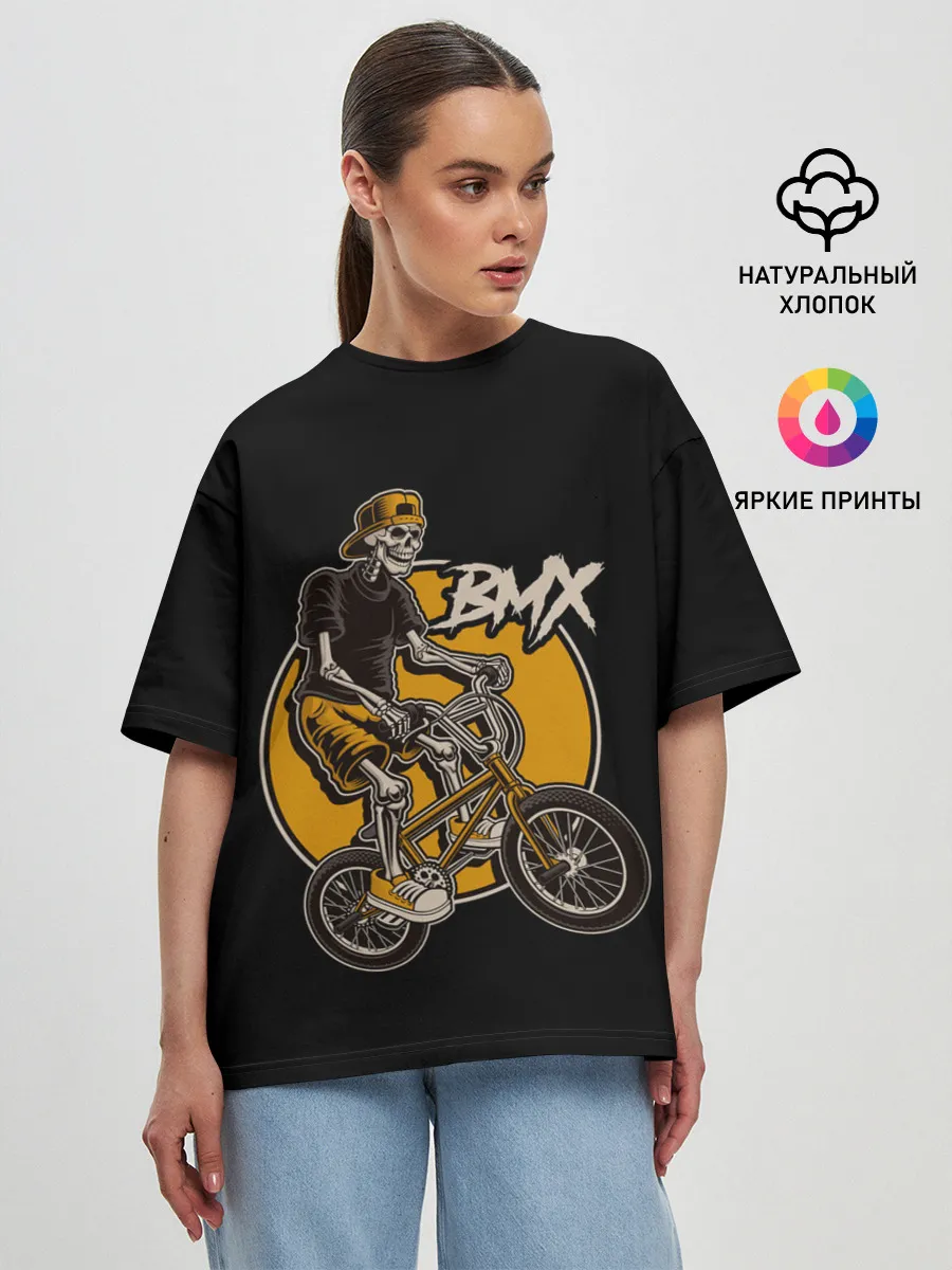 Женская футболка оверсайз / BMX