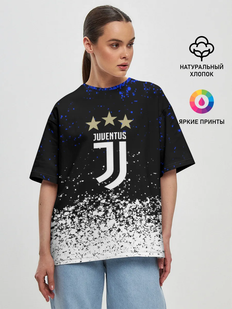 Женская футболка оверсайз / JUVENTUS.