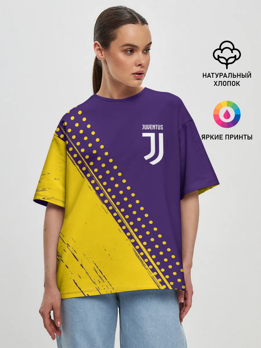 Женская футболка оверсайз / JUVENTUS / ЮВЕНТУС