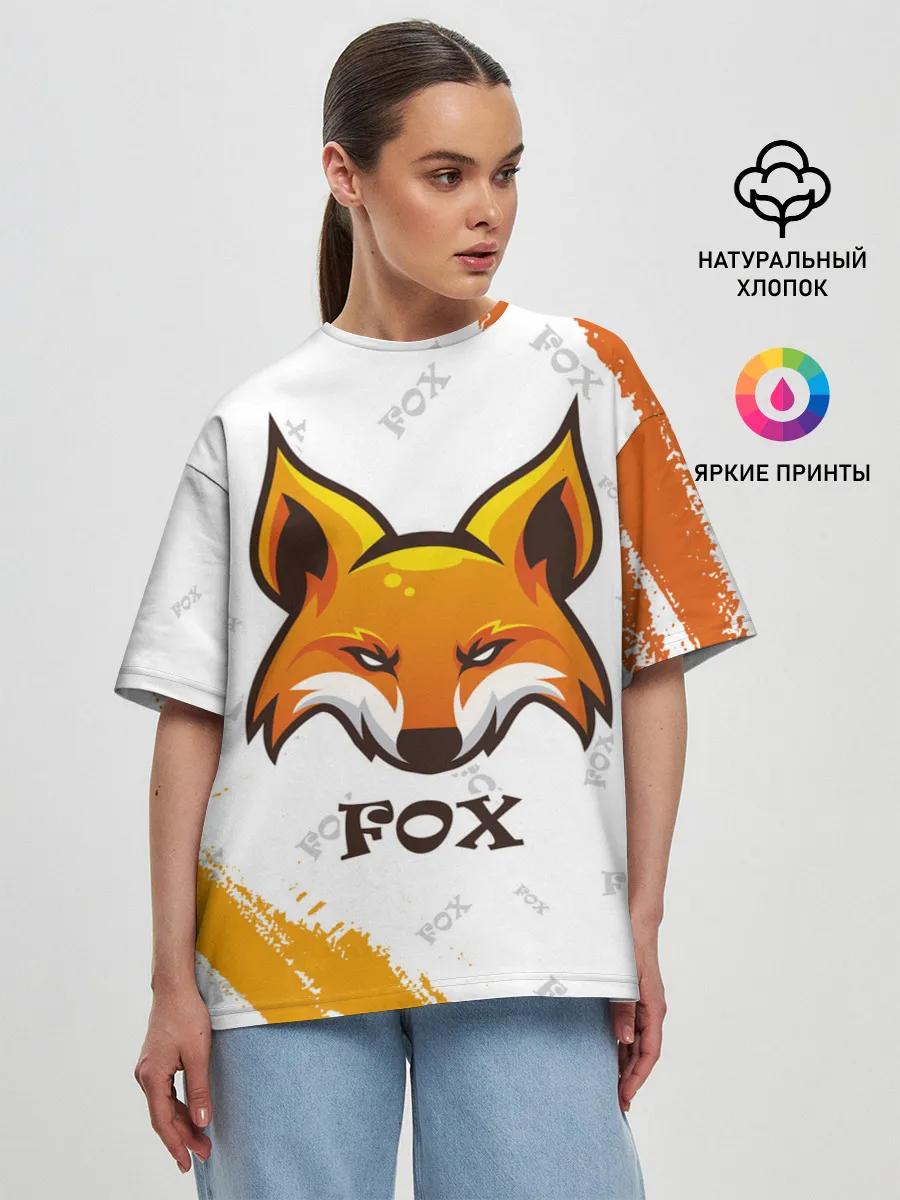 Женская футболка оверсайз / FOX