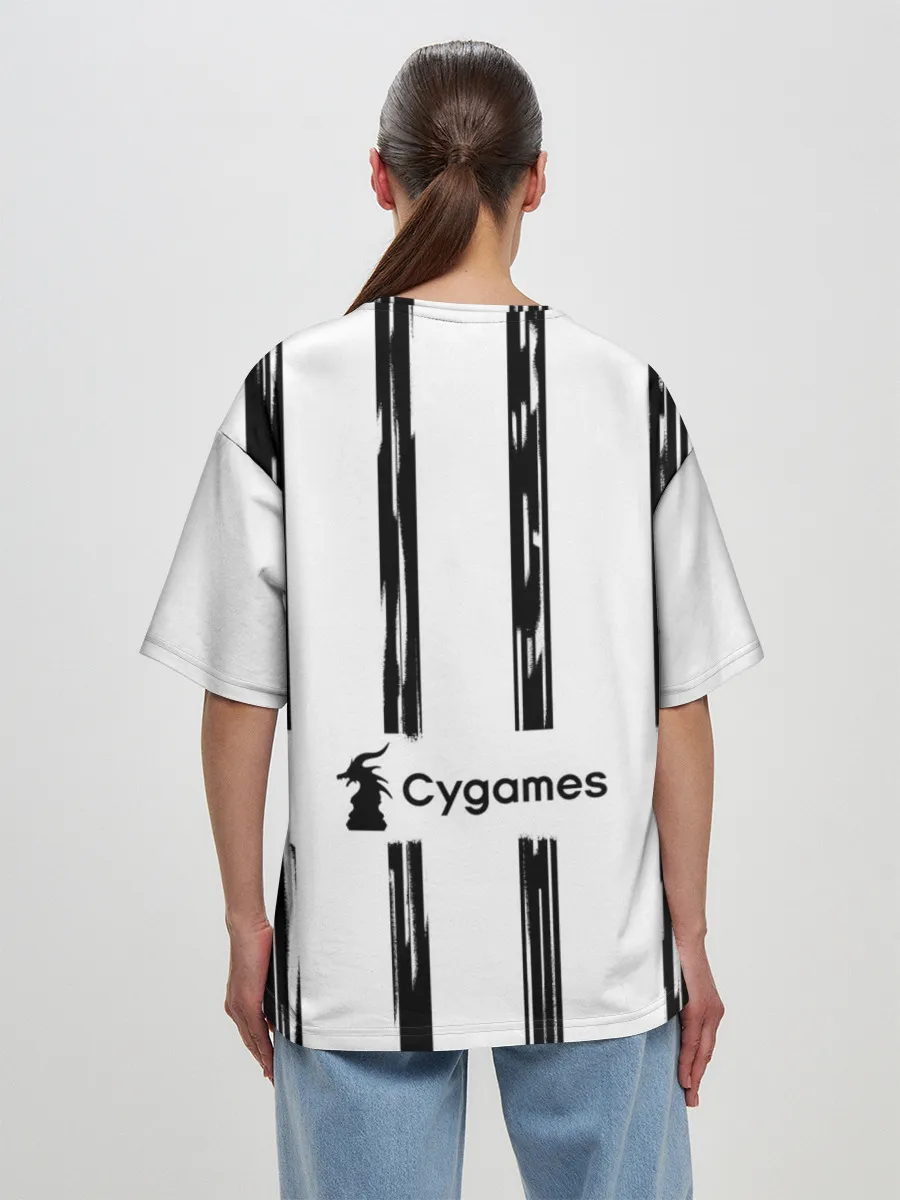 Женская футболка оверсайз / Juventus | Home Authentic style (2021/22)