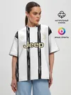 Женская футболка оверсайз / Juventus | Home Authentic style (2021/22)