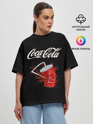 Женская футболка оверсайз / Coca Cola