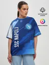 Женская футболка оверсайз / SSC NAPOLI / Наполи