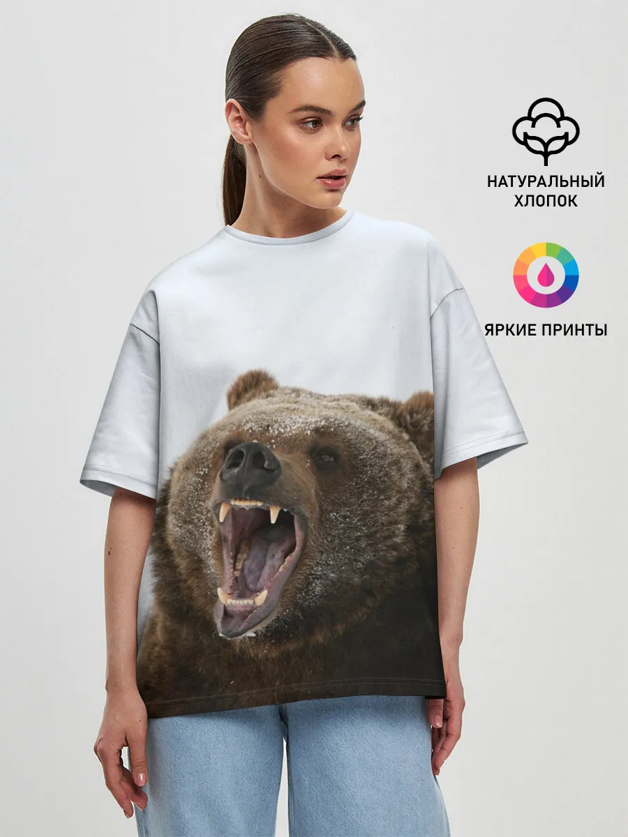 Женская футболка оверсайз / Bear