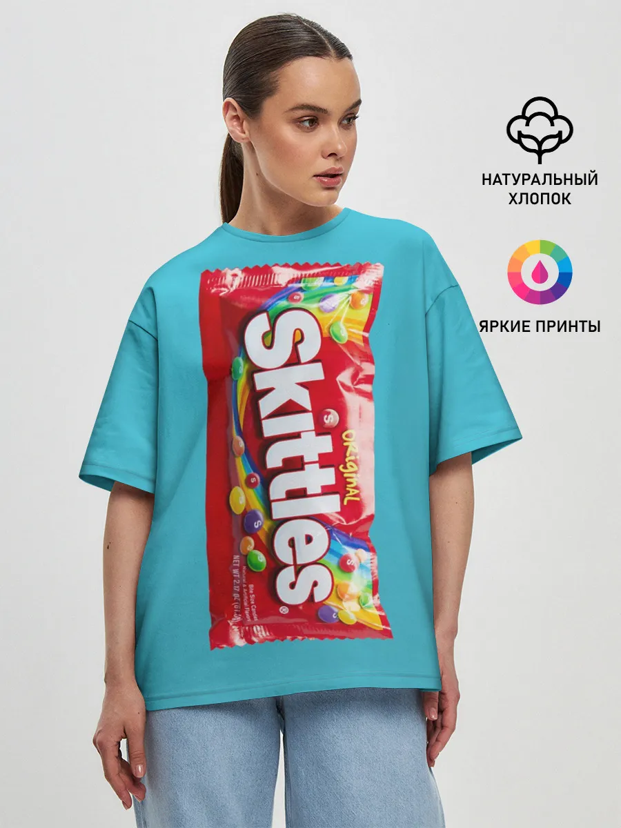 Женская футболка оверсайз / Skittles original