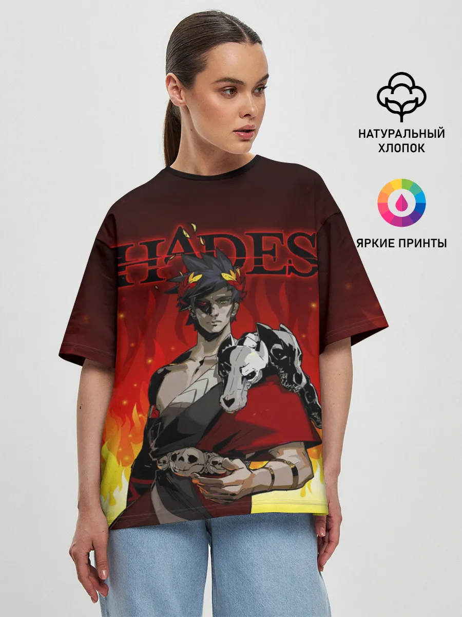 Женская футболка оверсайз / HADES ZAGREUS