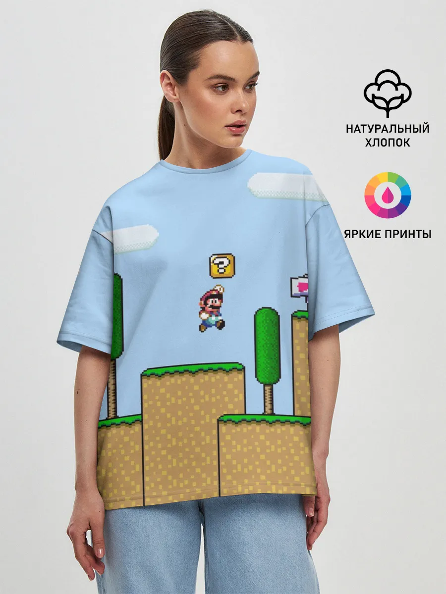 Женская футболка оверсайз / Mario