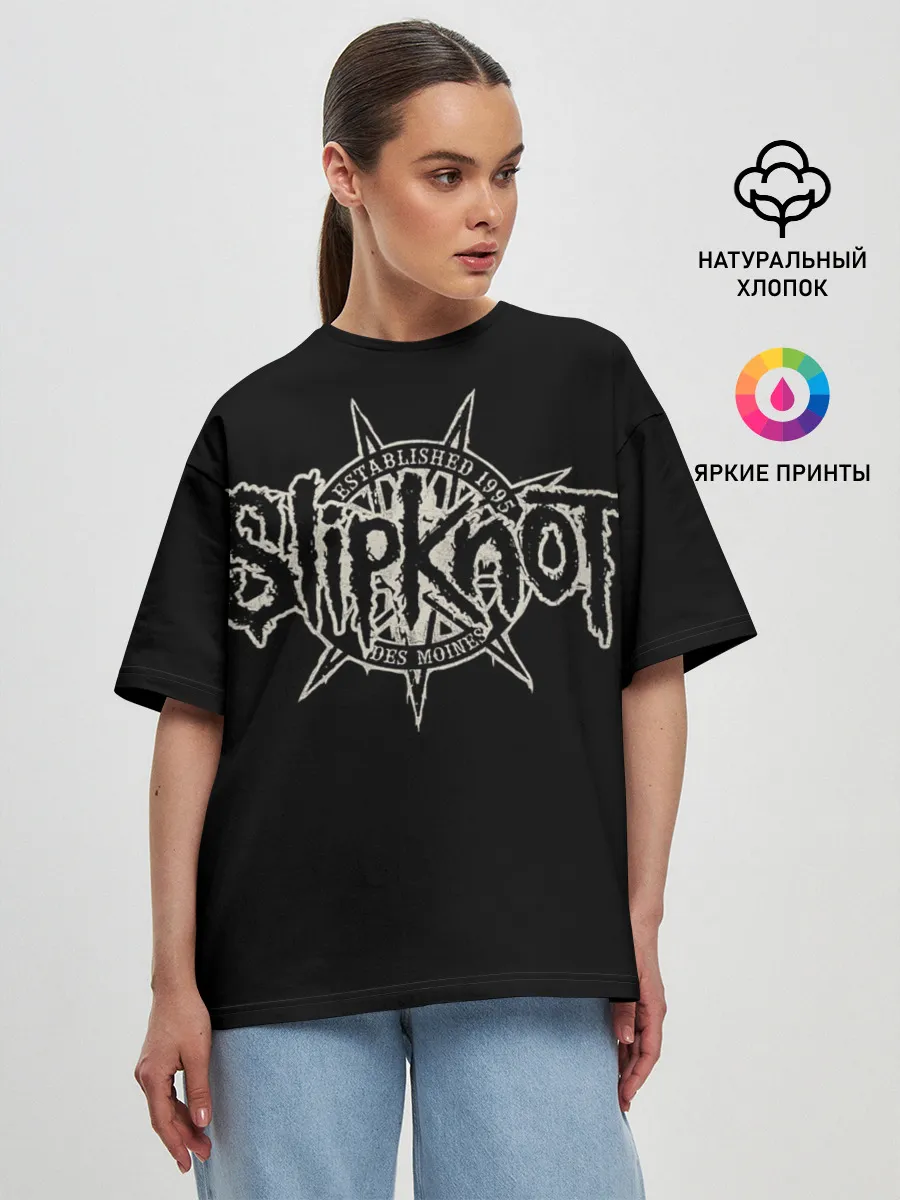 Женская футболка оверсайз / Slipknot 1995