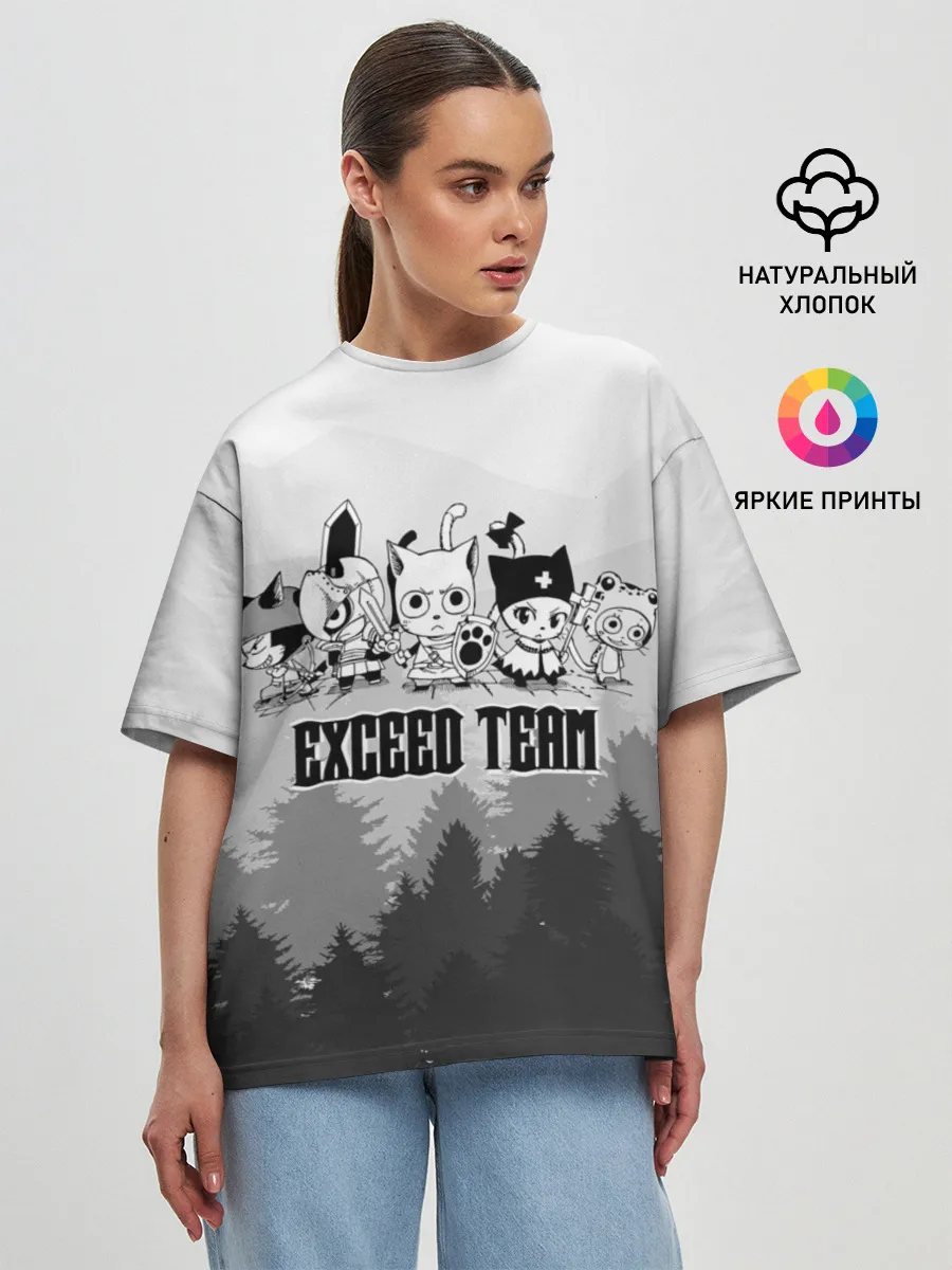 Женская футболка оверсайз / Exceed Team