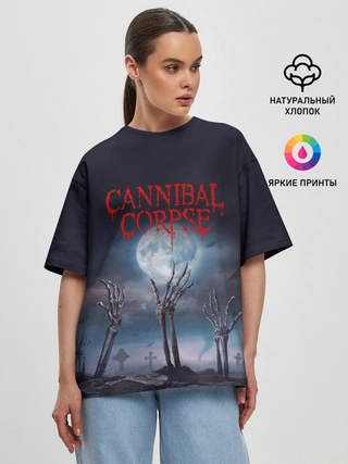 Женская футболка оверсайз / Cannibal Corpse | Труп Каннибала (Z)