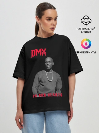 Женская футболка оверсайз / DMX - В наших сердцах