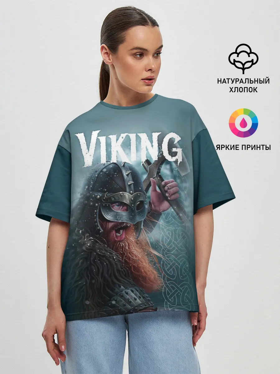 Женская футболка оверсайз / Viking