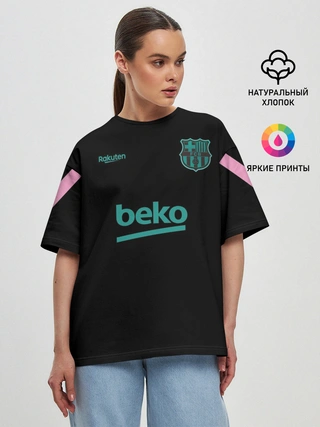 Женская футболка оверсайз / FC Barcelona | Training shirt (2021/22)