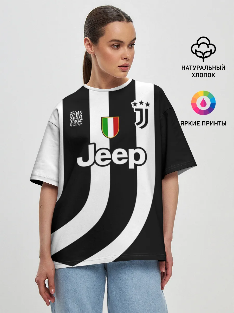 Женская футболка оверсайз / JUVENTUS