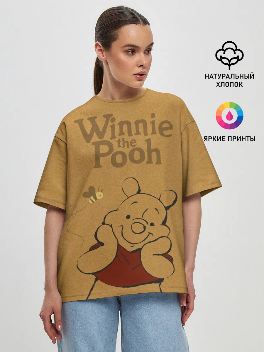 Женская футболка оверсайз / Winnie the Pooh