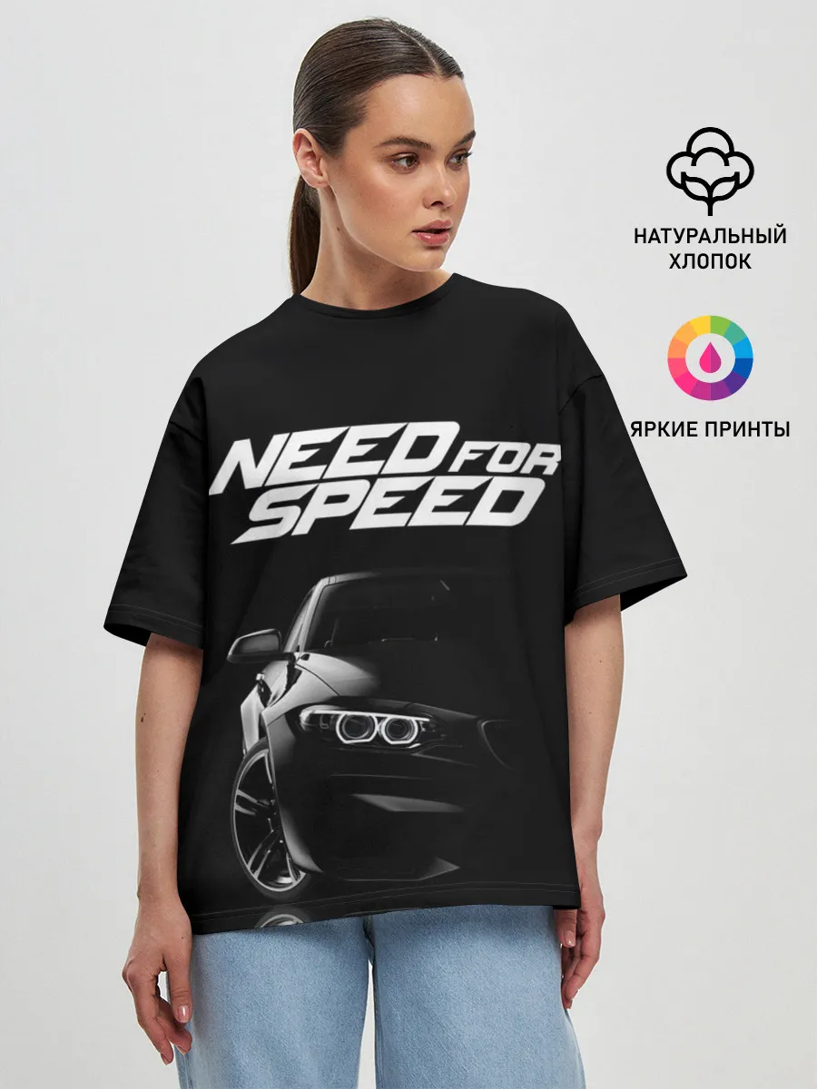 Женская футболка оверсайз / NEED FOR SPEED