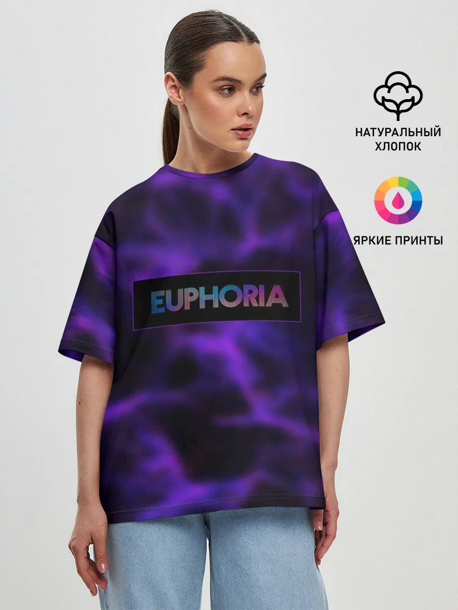 Женская футболка оверсайз / сериал Euphoria