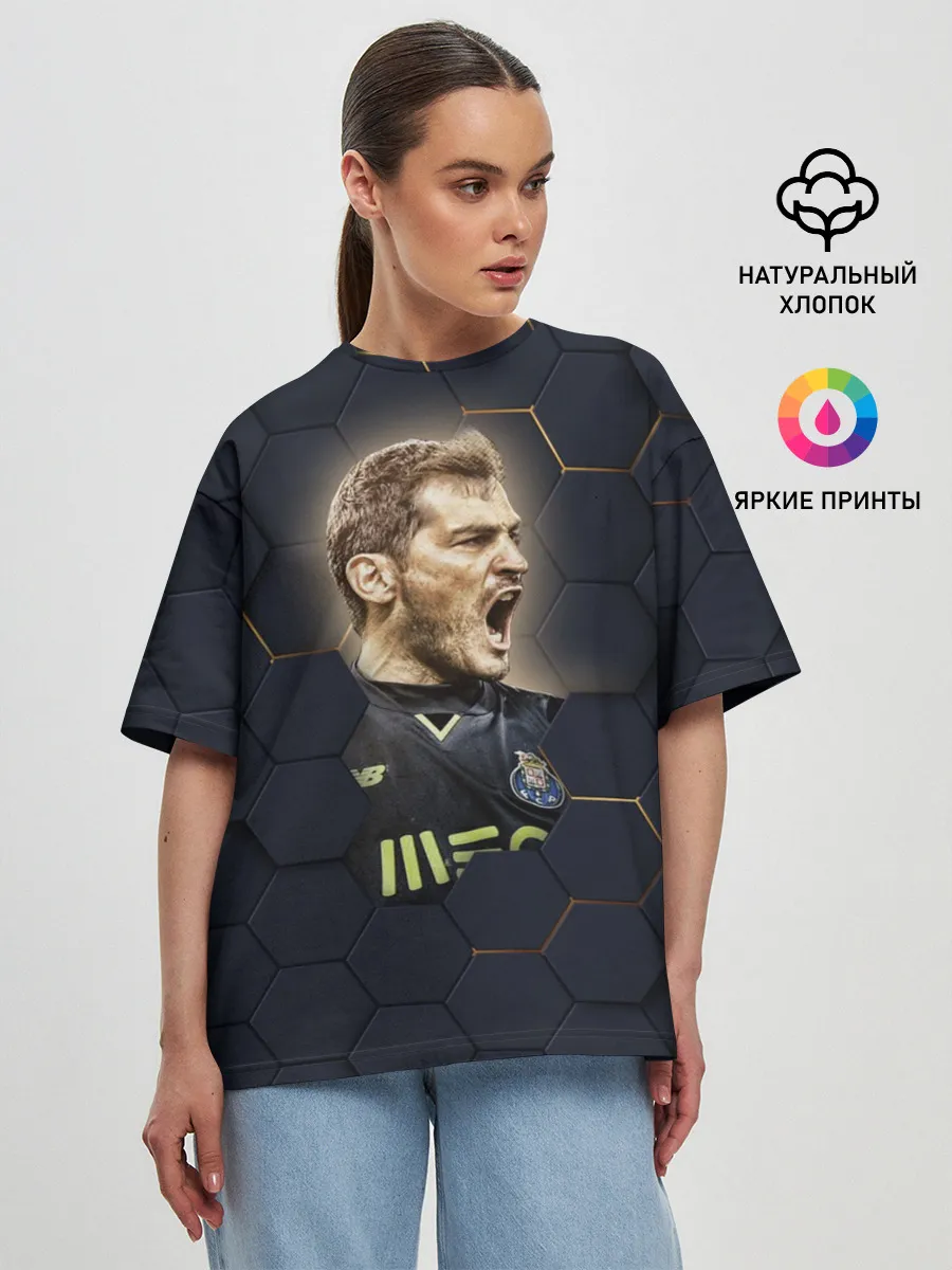 Женская футболка оверсайз / Iker Casillas