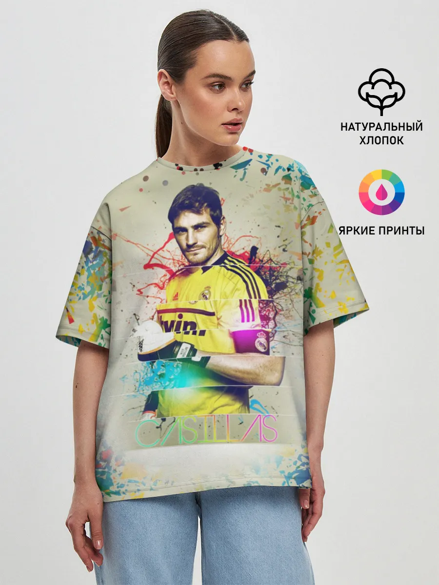 Женская футболка оверсайз / Iker Casillas