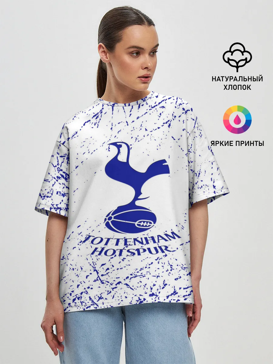 Женская футболка оверсайз / tottenham.