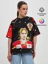 Женская футболка оверсайз / ЛУКА МОДРИЧ / LUKA MODRIC