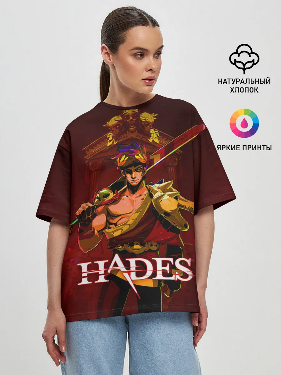 Женская футболка оверсайз / Zagreus Hades