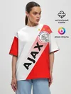 Женская футболка оверсайз / FC AJAX AMSTERDAM / ФК АЯКС