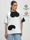 Женская футболка оверсайз / Cow print