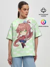 Женская футболка оверсайз / Chibi Monika