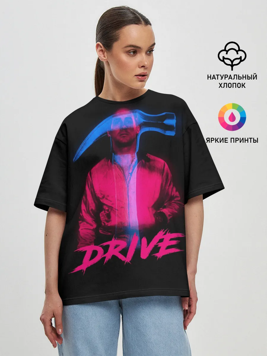 Женская футболка оверсайз / DRIVE