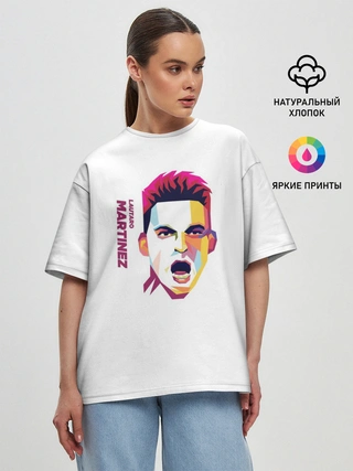 Женская футболка оверсайз / Martinez Pop Art