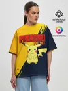 Женская футболка оверсайз / PIKACHU PIKA PIKA | ПИКАЧУ